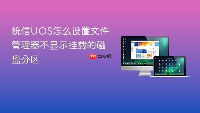 统信uos怎么设置文件管理器不显示挂载的磁盘分区