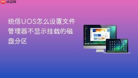 统信UOS怎么设置文件管理器不显示挂载的磁盘分区