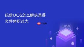 统信UOS怎么解决录屏文件体积过大