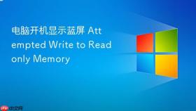 电脑开机显示蓝屏 attempted write to readonly memory