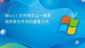 win11 文件夹怎么一键更改所有文件夹的查看方式