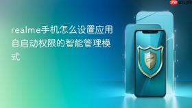 realme手机怎么设置应用自启动权限的智能管理模式