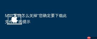 mac系统怎么关掉“您确定要下载此文件吗”的提示