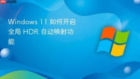 windows 11 如何开启全局 hdr 自动映射功能