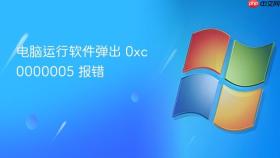 电脑运行软件弹出 0xc0000005 报错