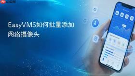 easyvms如何批量添加网络摄像头