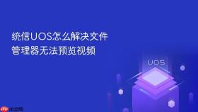 统信uos怎么解决文件管理器无法预览视频