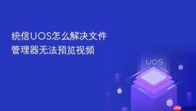 统信UOS怎么解决文件管理器无法预览视频