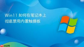 Win11 如何在笔记本上彻底禁用内置触摸板