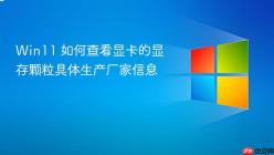 Win11 如何查看显卡的显存颗粒具体生产厂家信息