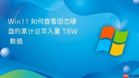 win11 如何查看固态硬盘的累计总写入量 tbw 数值