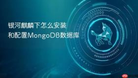 银河麒麟下怎么安装和配置mongodb数据库