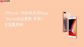 iphone 18如何关闭app store自动更新 苹果18流量控制