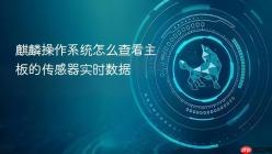 麒麟操作系统怎么查看主板的传感器实时数据