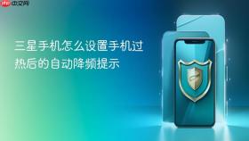 三星手机怎么设置手机过热后的自动降频提示
