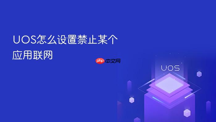 uos怎么设置禁止某个应用联网