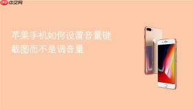 苹果手机如何设置音量键截图而不是调音量