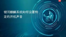 银河麒麟系统如何设置特定的开机声音