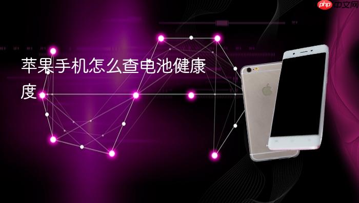 苹果手机怎么查电池健康度