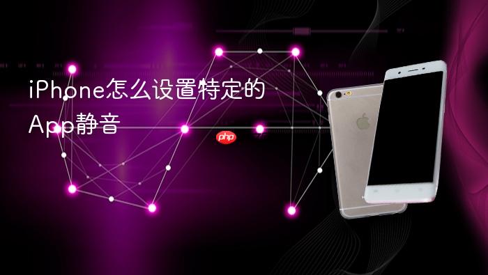 iphone怎么设置特定的app静音