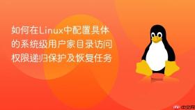 如何在linux中配置具体的系统级用户家目录访问权限递归保护及恢复任务