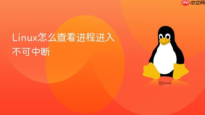 linux怎么查看进程进入不可中断
