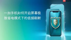 一加手机如何开启屏幕极致省电模式下的低频刷新