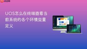 uos怎么在终端查看当前系统的各个环境变量定义