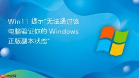 win11 提示“无法通过该电脑验证你的 windows 正版副本状态”