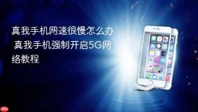 真我手机网速很慢怎么办 真我手机强制开启5G网络教程