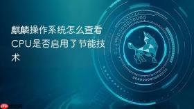 麒麟操作系统怎么查看cpu是否启用了节能技术