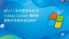 Win11 如何禁用系统 Windows Update 强制性更新所有硬件驱动程序