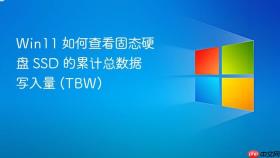 Win11 如何查看固态硬盘 SSD 的累计总数据写入量 (TBW)