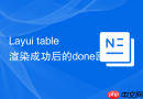 Layui table渲染成功后的done回调函数用法
