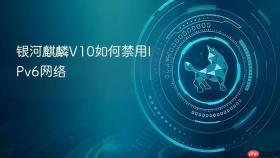 银河麒麟V10如何禁用IPv6网络