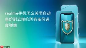 realme手机怎么关闭自动备份到云端的所有备份进度弹窗