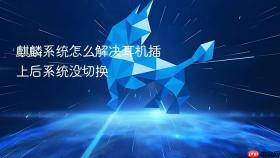 麒麟系统怎么解决耳机插上后系统没切换