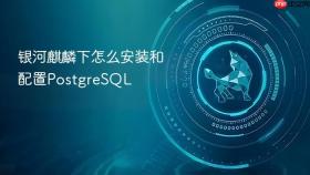 银河麒麟下怎么安装和配置postgresql