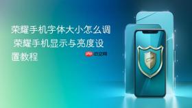 荣耀手机字体大小怎么调 荣耀手机显示与亮度设置教程