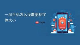 一加手机怎么设置图标字体大小