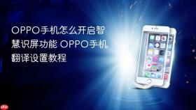oppo手机怎么开启智慧识屏功能 oppo手机翻译设置教程
