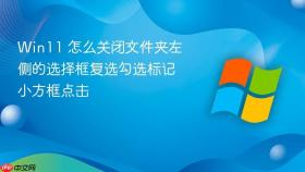 win11 怎么关闭文件夹左侧的选择框复选勾选标记小方框点击