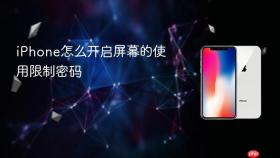 iPhone怎么开启屏幕的使用限制密码