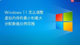 windows 11 怎么调整虚拟内存的最小和最大分配数值比例范围