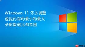 Windows 11 怎么调整虚拟内存的最小和最大分配数值比例范围