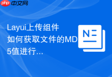 Layui上传组件如何获取文件的MD5值进行秒传判断