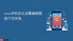 vivo手机怎么设置桌面图标下沉手势