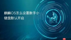 麒麟OS怎么设置数字小键盘默认开启