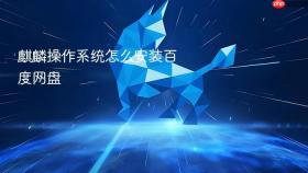 麒麟操作系统怎么安装百度网盘