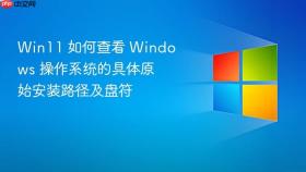 win11 如何查看 windows 操作系统的具体原始安装路径及盘符